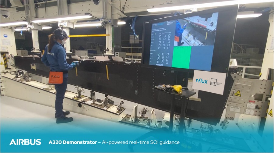 airbus worker testing artificial intelligence